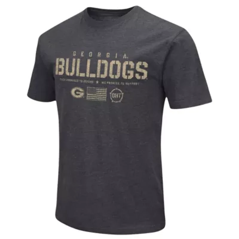 NCAA Georgia Bulldogs Big & Tall OHT Military Appreciation Playbook T-Shirt