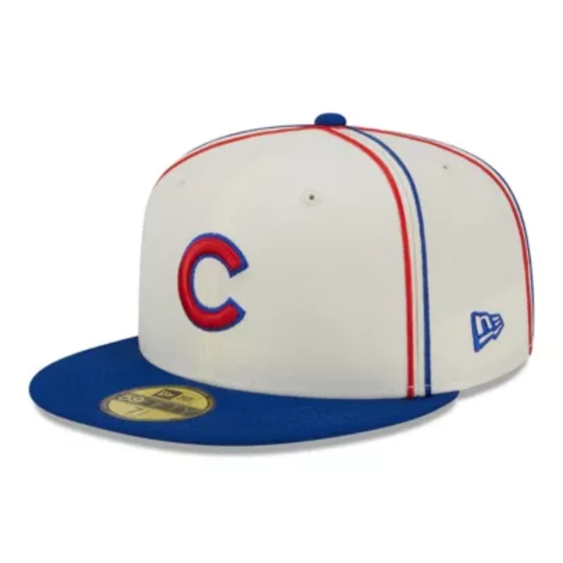 MLB Cream/Royal Chicago Cubs Chrome Sutash 59FIFTY Fitted Hat
