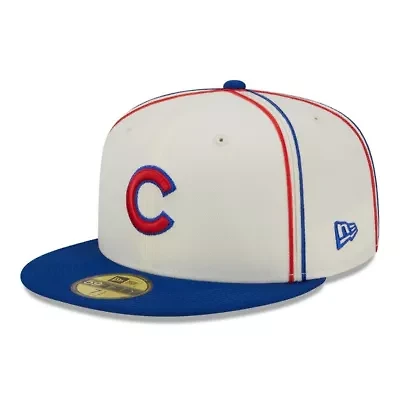 MLB Cream/Royal Chicago Cubs Chrome Sutash 59FIFTY Fitted Hat