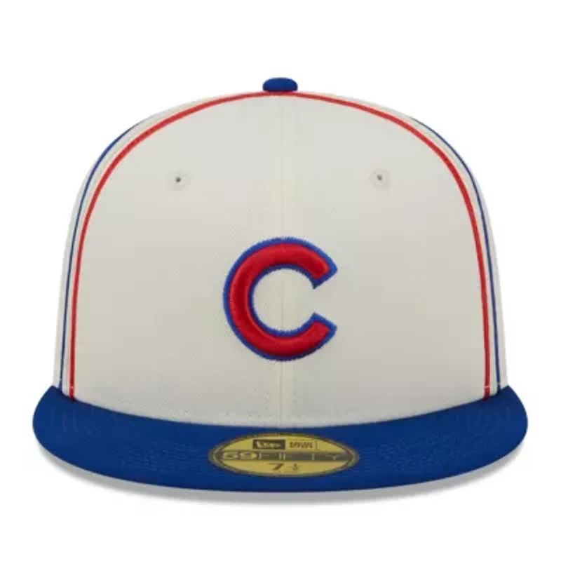 MLB Cream/Royal Chicago Cubs Chrome Sutash 59FIFTY Fitted Hat