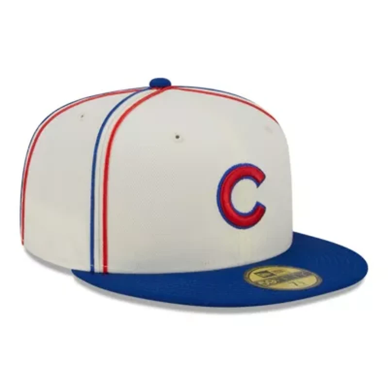 MLB Cream/Royal Chicago Cubs Chrome Sutash 59FIFTY Fitted Hat