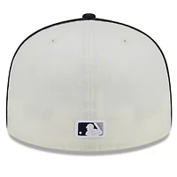 MLB Cream/Navy Detroit Tigers Chrome Sutash 59FIFTY Fitted Hat