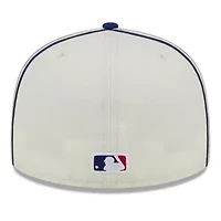 MLB Cream/Royal Los Angeles Dodgers Chrome Sutash 59FIFTY Fitted Hat