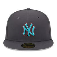 MLB New York Yankees Print Undervisor 59FIFTY Fitted Hat