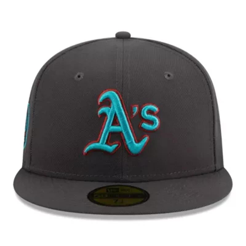 Cooperstown Teams Oakland Athletics Print Undervisor 59FIFTY Fitted Hat