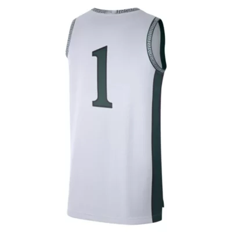 NCAA Jordan Brand #1 Michigan State Spartans Limited Authentic Jersey