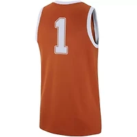 NCAA Nike #1 Burnt Texas Longhorns Replica Jersey