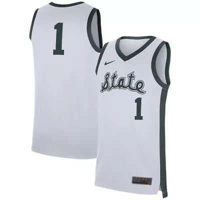 NCAA Nike #1 Michigan State Spartans Replica Jersey