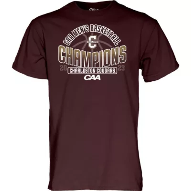 NCAA Charleston Cougars 2023 CAA Basketball Conference Tournament s Locker Room T-Shirt