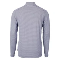 MLB Milwaukee Brewers Virtue Eco Pique Micro Stripe Recycled Quarter-Zip Pullover Top