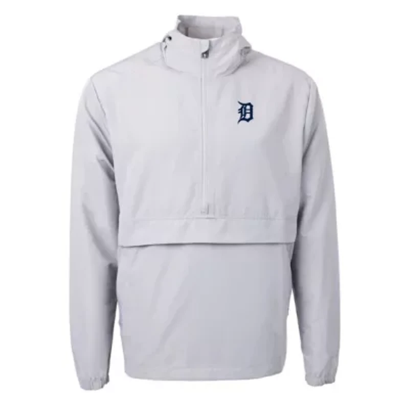 MLB Detroit Tigers Charter Eco Recycled Half-Zip Anorak Jacket
