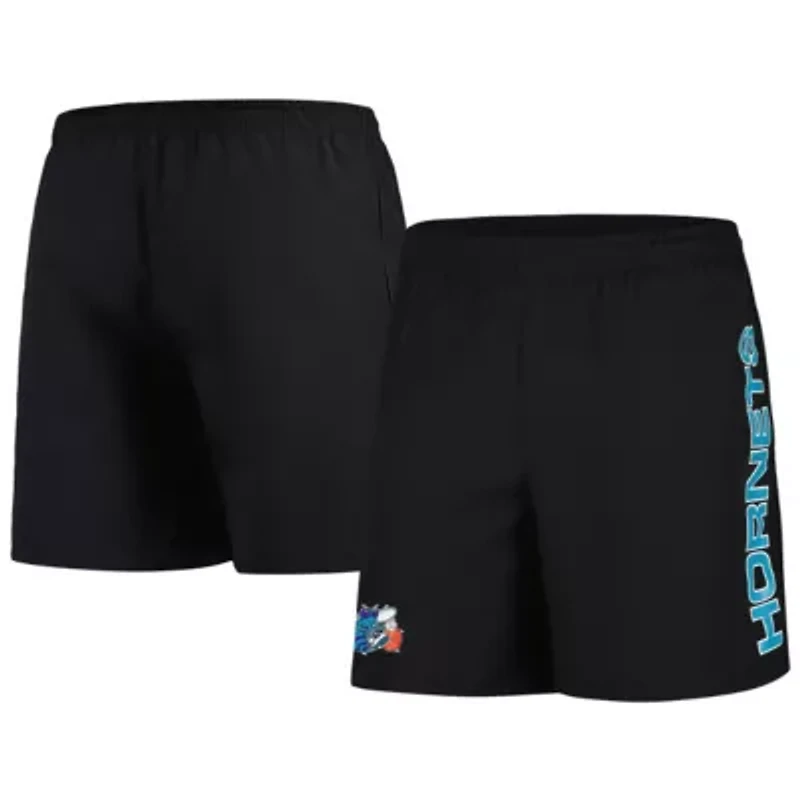 NBA Charlotte Hornets Hardwood Classics 1989-2002 Throwback Logo Shorts