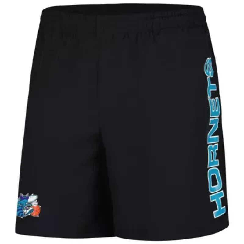 NBA Charlotte Hornets Hardwood Classics 1989-2002 Throwback Logo Shorts
