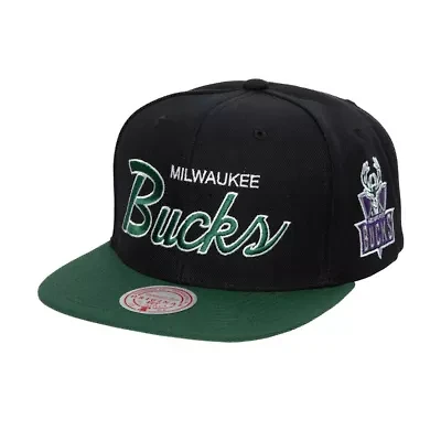 NBA Milwaukee Bucks Hardwood Classics MVP Team Script 2.0 Snapback Hat