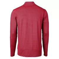 MLB Kansas City Royals Americana Logo Virtue Eco Pique Stripe Recycled Quarter-Zip Pullover Top