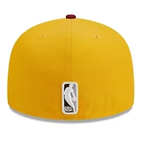 NBA Yellow/Red Boston Celtics Fall Leaves 2-Tone 59FIFTY Fitted Hat