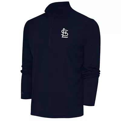 MLB St. Louis Cardinals Metallic Tribute Quarter-Zip Top