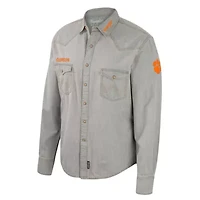 NCAA x Wrangler Clemson Tigers Cowboy Cut Western Full-Snap Long Sleeve Shirt