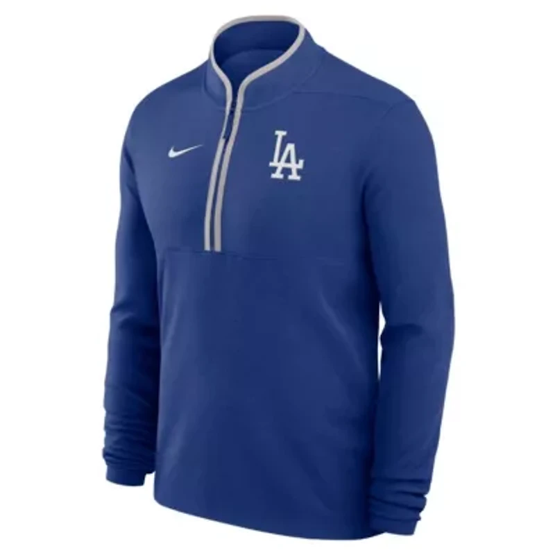 MLB Nike Los Angeles Dodgers Dri-FIT Victory Half-Zip Pullover