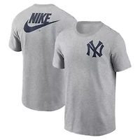 MLB Nike New York Yankees Cooperstown Collection Large Logo 2-Hit T-Shirt