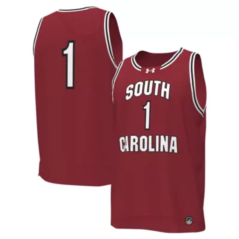 NCAA Under Armour #1 South Carolina Gamecocks Replica Basketball Jersey