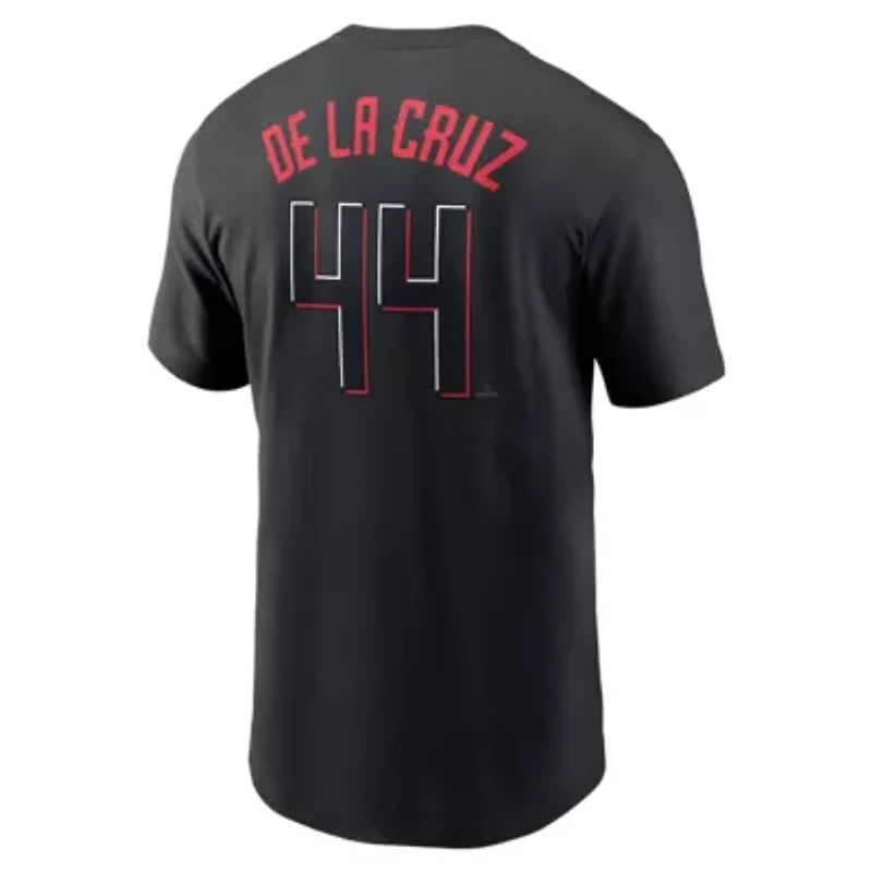 MLB Nike Elly De La Cruz Cincinnati Reds City Connect Fuse Name & Number T-Shirt