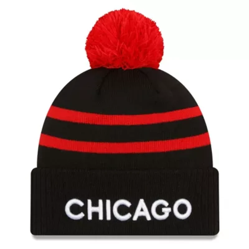 NBA Chicago Bulls 2023/24 City Edition Cuffed Pom Knit Hat