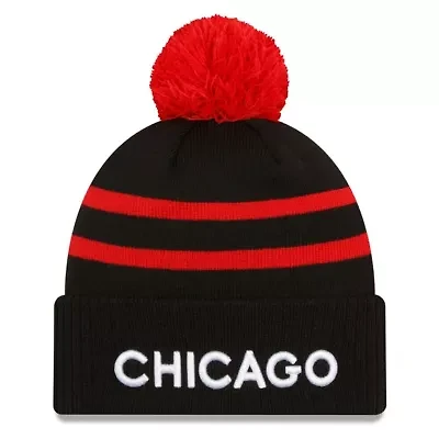 NBA Chicago Bulls 2023/24 City Edition Cuffed Pom Knit Hat