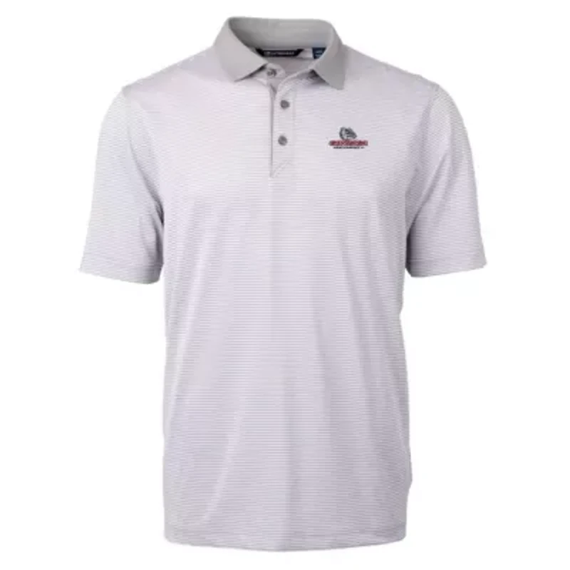 Gonzaga University Bulldogs NCAA Big & Tall Virtue Eco Pique Micro Stripe Recycled Polo