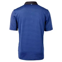 NCAA Indiana State Sycamores Big & Tall Virtue Eco Pique Micro Stripe Recycled Polo