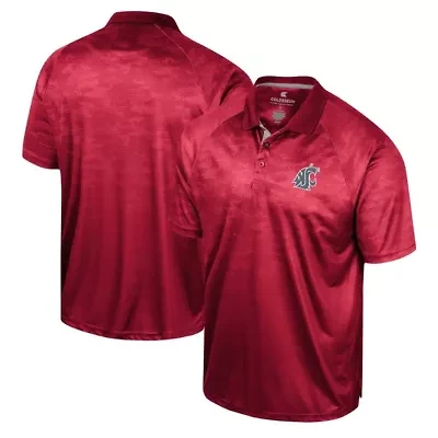 NCAA Washington State Cougars Honeycomb Raglan Polo