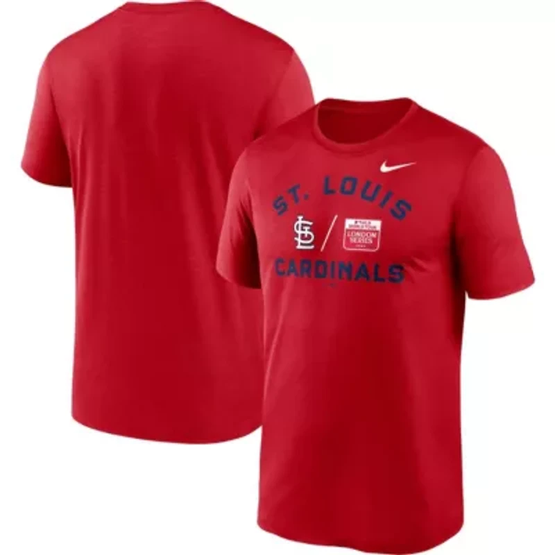 MLB Nike St. Louis Cardinals 2023 World Tour: London Series Legend Performance T-Shirt