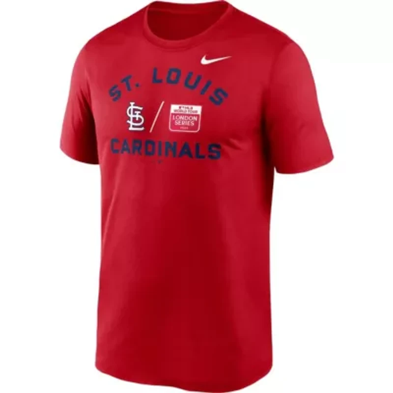 MLB Nike St. Louis Cardinals 2023 World Tour: London Series Legend Performance T-Shirt
