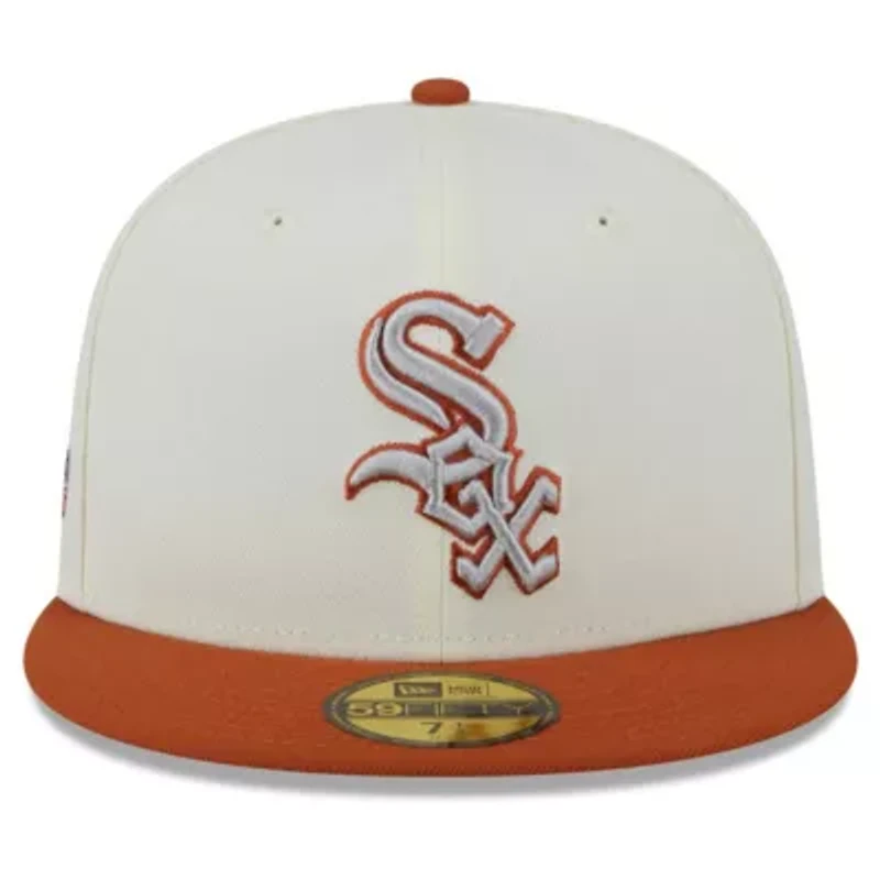 Chicago White Sox MLB Cream/Orange 59FIFTY Fitted Hat