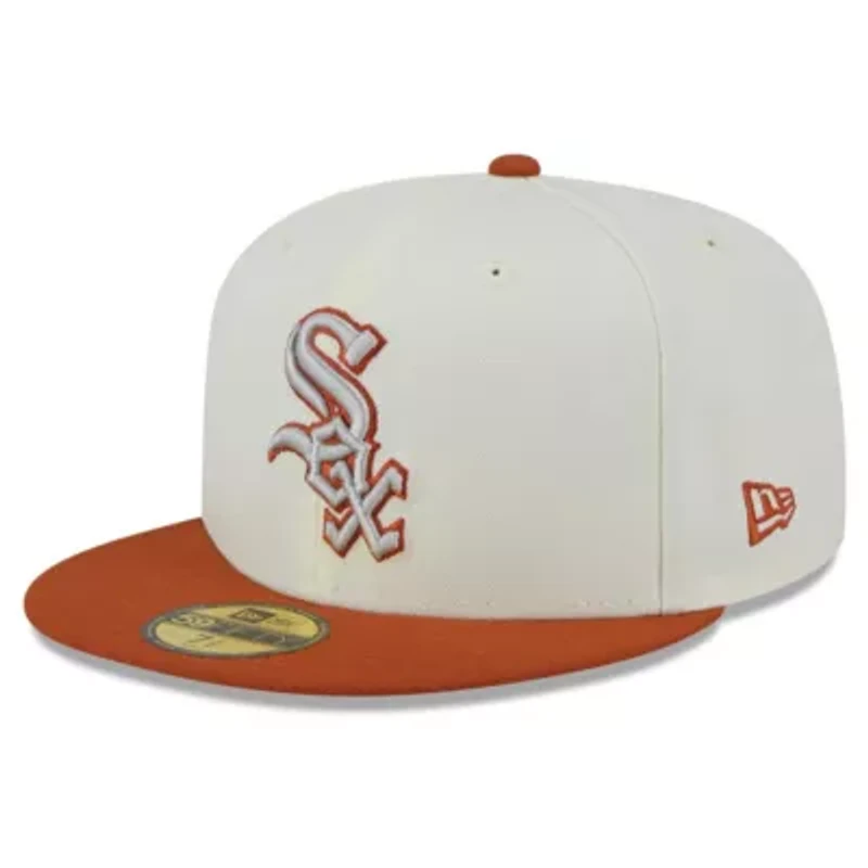 Chicago White Sox MLB Cream/Orange 59FIFTY Fitted Hat