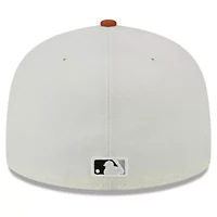 MLB Cream/Orange Los Angeles Dodgers 59FIFTY Fitted Hat