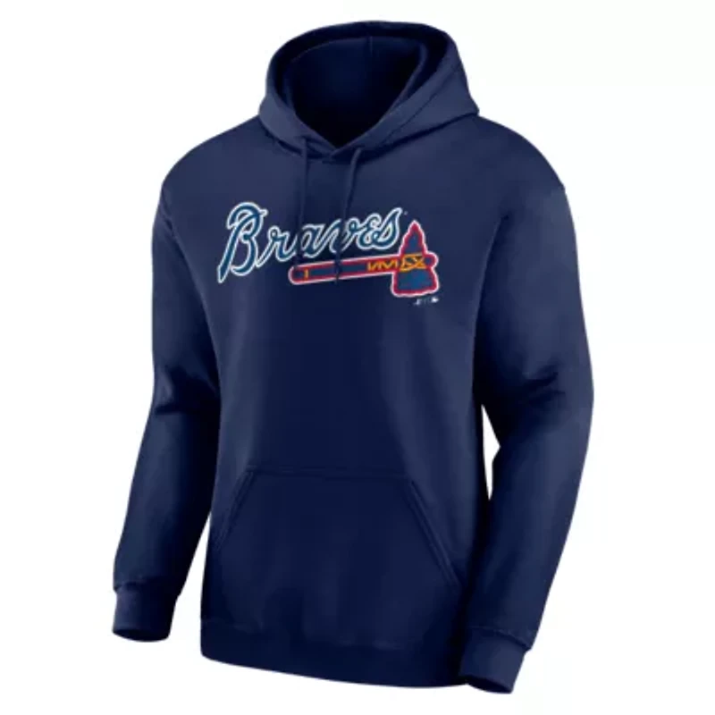 MLB Logo Athletic Atlanta Braves Wordmark Hoodie