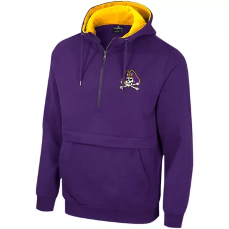 East Carolina Pirates NCAA ECU Team Half-Zip Pullover Hoodie