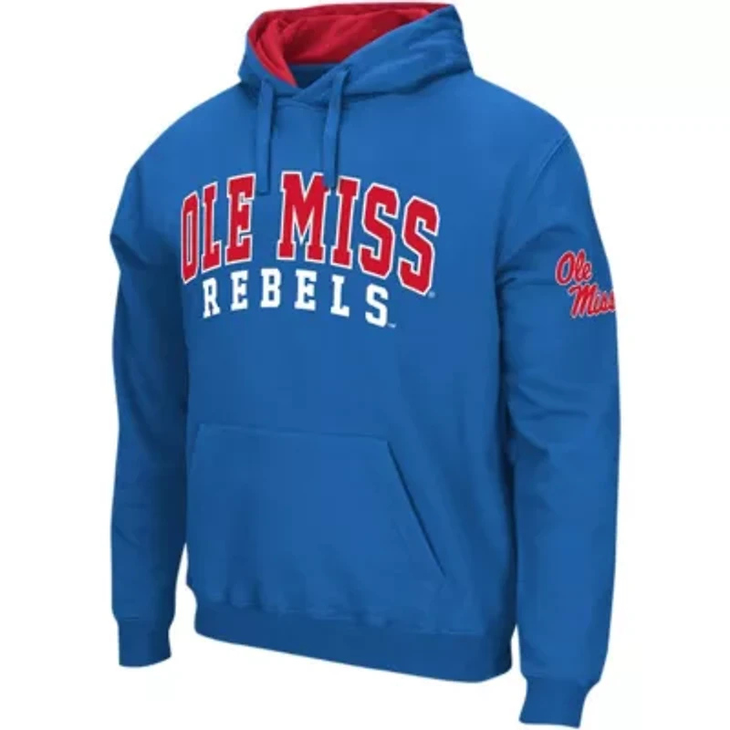 NCAA Powder Ole Miss Rebels Double Arch Pullover Hoodie