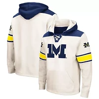 NCAA Michigan Wolverines Big & Tall Hockey Lace-Up Pullover Hoodie