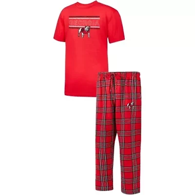 NCAA Georgia Bulldogs Big & Tall 2-Pack T-Shirt Flannel Pants Set