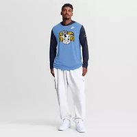 NCAA Nike Carolina Blue/Navy North Tar Heels Campus Legacy Tri-Blend Long Sleeve Hooded T-Shirt
