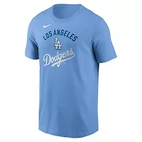 MLB Nike Light Los Angeles Dodgers Early Innings Stack T-Shirt