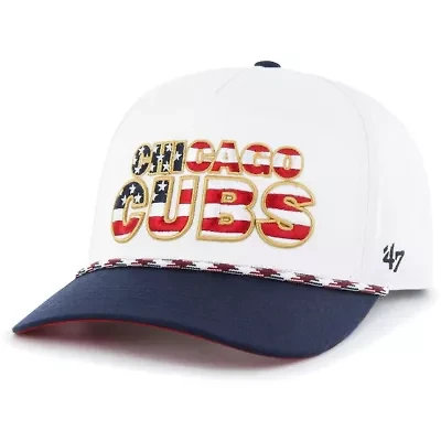 MLB Chicago Cubs Flag Script Hitch Snapback Hat