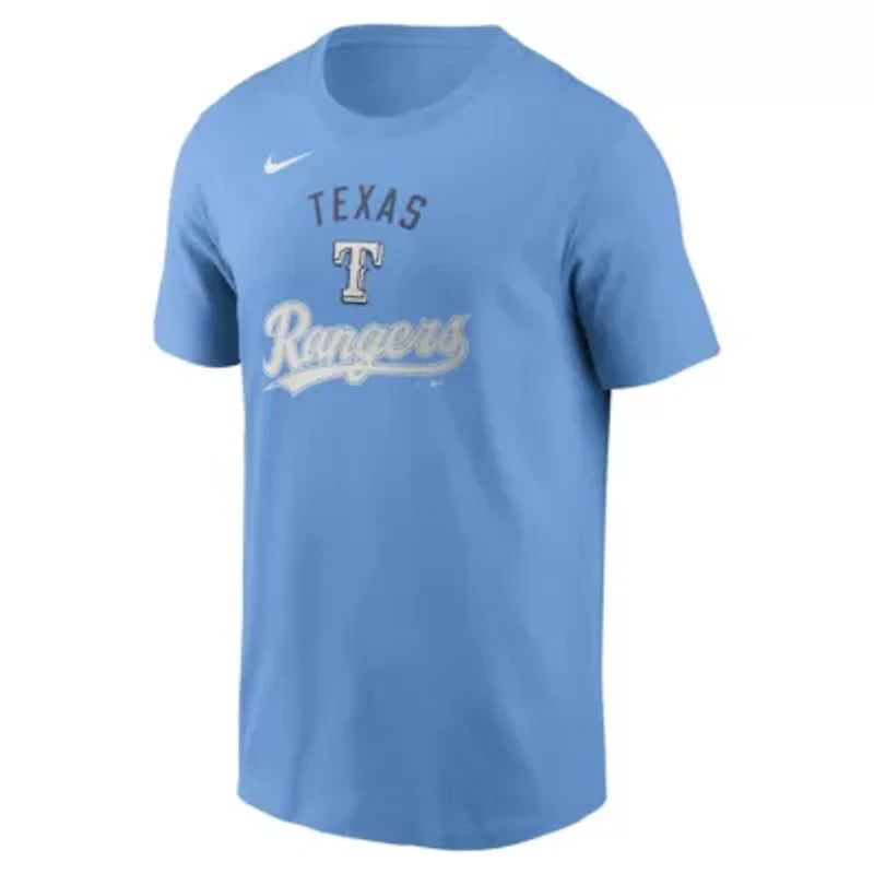 MLB Nike Light Texas Rangers Early Innings Stack T-Shirt
