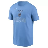 MLB Nike Light Chicago Cubs Early Innings Stack T-Shirt