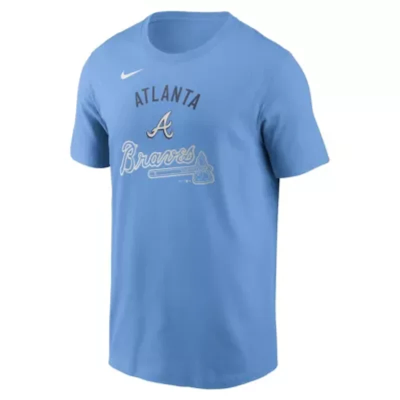 MLB Nike Light Atlanta Braves Early Innings Stack T-Shirt