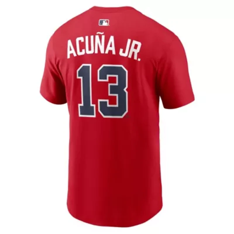 MLB Nike Ronald Acuña Jr. Atlanta Braves Home Name & Number T-Shirt