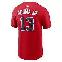 MLB Nike Ronald Acuña Jr. Atlanta Braves Home Name & Number T-Shirt
