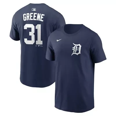MLB Nike Riley Greene Detroit Tigers Name & Number T-Shirt